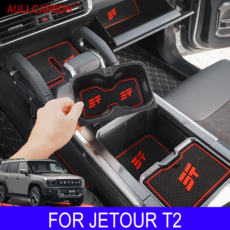 For Jetour T2 Traveler 2023 2024 Silicone Mat for Phone Gate Slot Mats Cup - $45.90