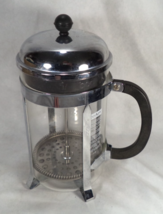 Bodum French Press Coffee Maker Glass Stainless Steel Black Handle 8 Cup - $17.77