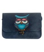 Handmade Leather Bag with Unique Painted Owl Design, Shoulder bag for Wo... - €139,99 EUR