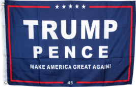 President Trump Pence Make America Great 12x18 2x3 3x5 150D Nylon Flag Protected - £14.81 GBP