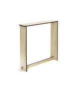 Simple Laser-Cut Wooden Console Table, Sleek Minimalist Style for Lounge... - $3,350.89 MXN