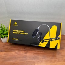 Maono AU-A04 Podcasting Microphone Kit USB Plug n Play w/ Boom Arm Stand... - $24.74
