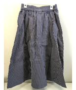 Target Striped A Line Maxi Skirt Womens Cotton Navy Stripe LRRZ80 Size M... - $21.75 CAD
