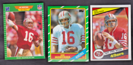 Joe Montana 49ers Lot Of 3 Cards-1989 Proset And 1984 And 1986 Topps NM/MT - £10.78 GBP