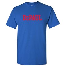 AS01 - DePaul Blue Demons Basic Block T Shirt - Small - Royal - £18.97 GBP
