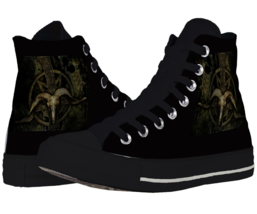 Baphomet Satanic Goat Affordable Canvas Casual Shoes - $39.47+