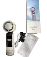 Portable Handheld Fan Semiconductor Icing High Speed Turbo Fan White NEW - $25.80 CAD