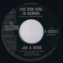 Jan &amp; Dean Dead Man&#39;s Curve 45 rpm The New Girl In School Canadian Pressing - £5.53 GBP