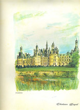 Chateau Royal Menu Cantonais  Chambord  France Cover  - £35.32 GBP