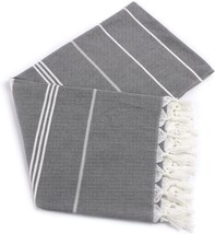 Beach Towel Cotton ,Sand Free Quick Dry Soft Absorbent Lightweight, Grey 74&quot;x36&quot; - £17.16 GBP