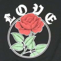 XS Wound Up Love Rose Women's T-shirt Black Extra Small Junior Tshirt image 2