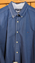 Tommy Hilfiger Men&#39;s  Size XL Custom Fit Classic Denim Button Down Shirt Cotton - £27.02 GBP