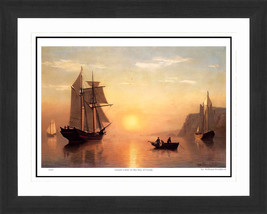William Bradford &quot;Sunset Calm in the Bay of Fundy&quot; Print - Hudson River ... - £165.19 GBP