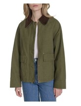 Levi&#39;s Womens Jacket Green Canvas Pockets Long Sleeves Midweight Barn - $69.99