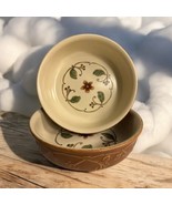 Set Of 2 PFALTZGRAFF MISSION FLOWER RUST VEGETABLE SERVING PASTA BOWL 9&quot; - £34.39 GBP