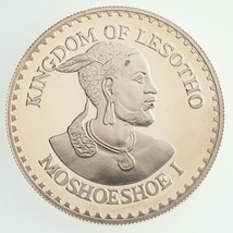 1984 Kingdom Di Lesotho Argento Sterling Int&#39;L Giochi 25 Maloti Moneta d... - £159.22 GBP