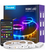 Govee 65.6ft RGBIC LED Strip Lights, Color Changing LED Strips, App Cont... - £67.05 GBP