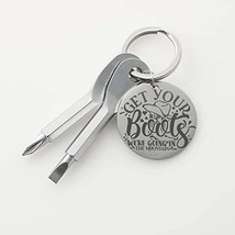 Get Your Boots We&#39;re Going in The Mountain Personalized Keychain Screwdriver - £39.43 GBP