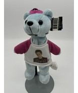 Vintage 2000 NSYNC Justin Timberlake Blue Bear Beanie Plush With Tag - £7.53 GBP