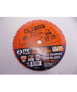 3 Fast Framing Saw Blades CMT P07024 ITK Plus 7.25&quot;  24 Teeth 5/8&quot; Bore - £33.49 GBP