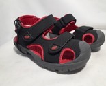 Falls Creek Toddler Boys Fisherman Sandals, Size 7, Black &amp; Red, Enclose... - £8.60 GBP