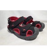 Falls Creek Toddler Boys Fisherman Sandals, Size 7, Black &amp; Red, Enclose... - £8.39 GBP