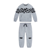 Wonder Nation Toddler Boy Halloween Sweat Set, Heather Grey Size 5T - $17.81