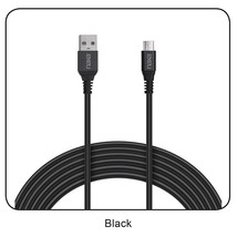 3 Ft. Fast Charge and Sync Round Micro USB Cable-BLACK - £27.37 GBP