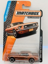 Matchbox on a Mission 1968 Ford Mustang GT/CS Adventure City Car Figure ... - £13.86 GBP