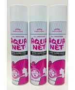 3x Aqua Net Extra Super Hold Professional Hair Spray All Weather FreshSc... - $41.66 CAD