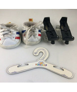 Build A Bear White Sneakers with Roller Skates + hanger - $9.80