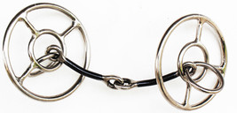 Horse Western 4.5&quot; Mouth Double Ring Single Joint Sweet Iron Snaffle Bit... - $17.81