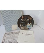 KNOWLES COLLECTOR PLATE THE STORYTELLER ROCKWELL HERITAGE  8TH  13293 CO... - $6.65 CAD