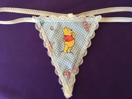 New Sexy Plaid Womens WINNIE THE POOH Cartoon Thong Lingerie Panties Und... - £14.91 GBP