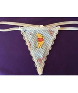 New Sexy Plaid Womens WINNIE THE POOH Cartoon Thong Lingerie Panties Und... - $377.73 MXN