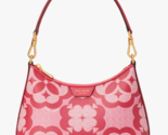 Kate Spade Reece Shoulder Bag Raspberry Pink K9773 Monogram Flower Purse... - $133.64