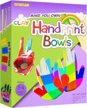 Make Your Own Clay Handprint Bowls Arts Crafts for Kids Girls Ages 4 8 6... - $23.50