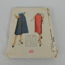 McCalls 1957 Sewing Pattern 4243 Skirts in Two Styles Women Vintage Waist 32 CUT - £7.79 GBP