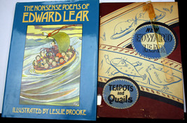 Lot 2 Edward Lear Nonsense Poems Brooke Picture Books Teapots And Quails Fe - £6.41 GBP