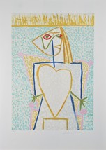 &quot;Femme au Buste en Coeur&quot; from Marina Picasso Estate Ltd Edition of 500 Litho - £929.32 GBP
