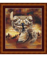 RATTLE SNAKE  - pdf cross stitch chart Original Artwork © Steven Michael... - $12.00