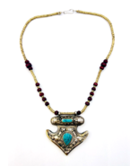 Handmade Tribal Afghan Kazakh BOHO Necklace - $29.70