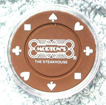 (1) Morton&#39;s Steakhouse Poker Chip Golf Ball Marker - Brown - $7.95