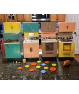 Vintage Deluxe Reading Kitchen Appliances Set Barbie Sized Multi Color D... - $124.95