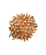 14K GOLD Vintage Ring Solid Spikey Carved Flower Dome  Sz 8  GR911 - $1,326.31 CAD