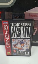 Vintage Tecmo Baseball Sega Genesis Authentic Untested Game  - $183.27 MXN