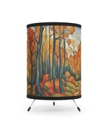 Tripod Table Lamp Fall Trees Modern Art USCA plug - $1,863.07 MXN