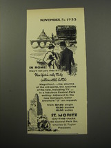 1955 St. Moritz On-The-Park Hotel Ad - In Rome they&#39;ll tell you - £13.82 GBP