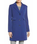 Kenneth Cole New York A-Line Ponte Coat Sz PS Lapis - $149.49 CAD