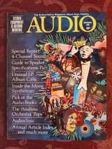 Rare AUDIO Hi Fi Magazine December 1969 MOOG Synthesizer 4 Channel Sound Reviews - £12.91 GBP